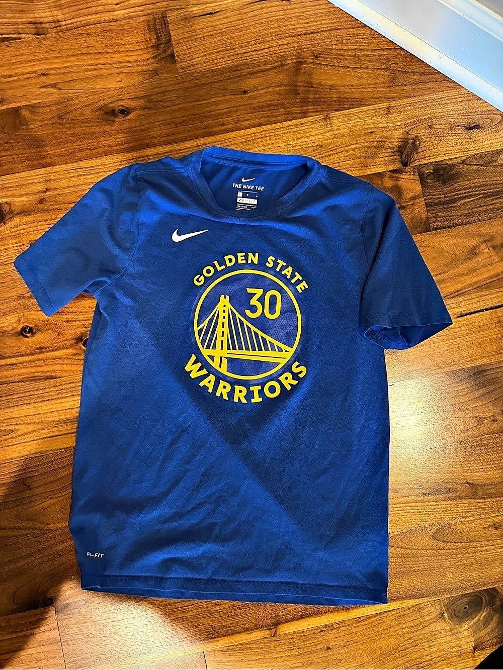 Nike Golden State Warriors Stephen Curry 30 t-shirt Blue & Yellow